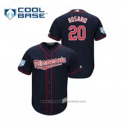 Maglia Baseball Uomo Minnesota Twins Eddie Rosario 2019 Allenamento Primaverile Cool Base Blu