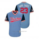 Maglia Baseball Uomo Minnesota Twins Mitch Garver 2018 LLWS Players Weekend Garv Sauce Blu