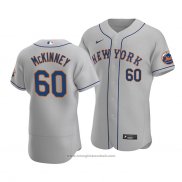 Maglia Baseball Uomo New York Mets Billy Mckinney Autentico Road Grigio