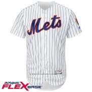 Maglia Baseball Uomo New York Mets Blank Bianco Flex Base Autentico Collection