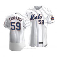 Maglia Baseball Uomo New York Mets Carlos Carrasco Autentico Primera Bianco