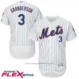 Maglia Baseball Uomo New York Mets Curtis Granderson Bianco Flex Base Autentico Collection