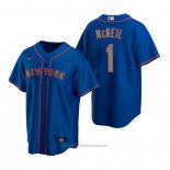 Maglia Baseball Uomo New York Mets Jeff Mcneil 1 Replica Alternato Blu