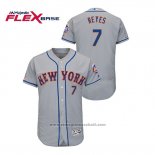 Maglia Baseball Uomo New York Mets Jose Reyes 150 Anniversario Autentico Flex Base Grigio