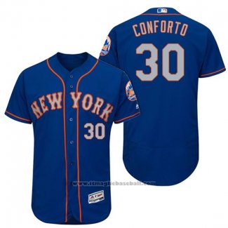 Maglia Baseball Uomo New York Mets Michael Conforto Grigio 2017 Alternato