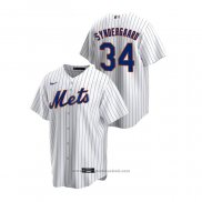 Maglia Baseball Uomo New York Mets Noah Syndergaard Replica Home Bianco