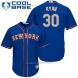 Maglia Baseball Uomo New York Mets Nolan Ryan 30 Blu Alternato Cool Base