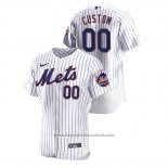 Maglia Baseball Uomo New York Mets Personalizzate Autentico Bianco