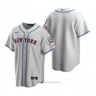 Maglia Baseball Uomo New York Mets Replica Grigio