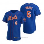 Maglia Baseball Uomo New York Mets Starling Marte Autentico Alternato Blu