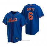 Maglia Baseball Uomo New York Mets Starling Marte Replica Blu
