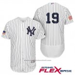 Maglia Baseball Uomo New York Yankees 2017 Stelle e Strisce Masahiro Tanaka Bianco Flex Base