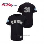 Maglia Baseball Uomo New York Yankees Aaron Hicks 2019 Allenamento Primaverile Alternato Flex Base Blu