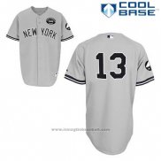 Maglia Baseball Uomo New York Yankees Alex Rodriguez 13 Grigio Gms The Boss Cool Base