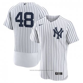 Maglia Baseball Uomo New York Yankees Anthony Rizzo Primera Autentico Bianco