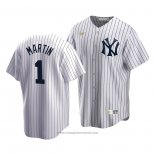 Maglia Baseball Uomo New York Yankees Billy Martin Cooperstown Collection Primera Bianco