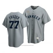 Maglia Baseball Uomo New York Yankees Clint Frazier Cooperstown Collection Road Grigio