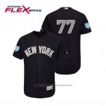 Maglia Baseball Uomo New York Yankees Clint Frazier Flex Base Allenamento Primaverile Alternato 2019 Blu