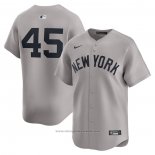 Maglia Baseball Uomo New York Yankees Gerrit Cole Away Limited Grigio