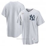 Maglia Baseball Uomo New York Yankees Home Cooperstown Collection Bianco