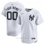 Maglia Baseball Uomo New York Yankees Home Limited Personalizzate Bianco