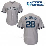 Maglia Baseball Uomo New York Yankees Joe Girardi 28 Grigio Cool Base