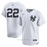 Maglia Baseball Uomo New York Yankees Juan Soto Home Limited Bianco