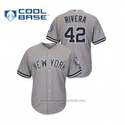 Maglia Baseball Uomo New York Yankees Mariano Rivera Cool Base 2019 Hall of Fame Induction Away Grigio