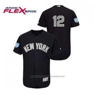 Maglia Baseball Uomo New York Yankees Troy Tulowitzki 2019 Allenamento Primaverile Alternato Flex Base Blu
