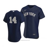 Maglia Baseball Uomo New York Yankees Tyler Wade Autentico Alternato Blu