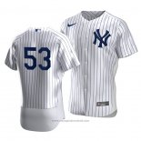 Maglia Baseball Uomo New York Yankees Zack Britton Autentico Primera Bianco