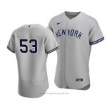 Maglia Baseball Uomo New York Yankees Zack Britton Autentico Road Grigio