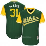 Maglia Baseball Uomo Oakland Athletics 2017 Little League World Series Liam Hendriks Verde