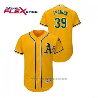 Maglia Baseball Uomo Oakland Athletics Blake Treinen 150 Anniversario Autentico Flex Base Or