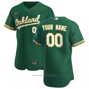 Maglia Baseball Uomo Oakland Athletics Personalizzate Verde