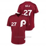 Maglia Baseball Uomo Philadelphia Phillies Aaron Nola 1979 Saturday Night Special Autentico Rosso