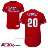 Maglia Baseball Uomo Philadelphia Phillies Mike Schmidt Autentico Collection Scarlet Flex Base Giocatore