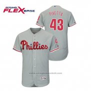 Maglia Baseball Uomo Philadelphia Phillies Nick Pivetta Flex Base Grigio