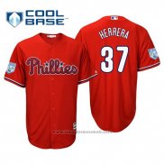 Maglia Baseball Uomo Philadelphia Phillies Odubel Herrera Cool Base Allenamento Primaverile 2019 Rosso
