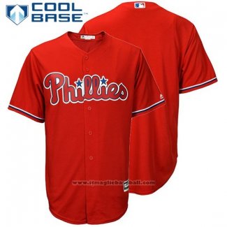 Maglia Baseball Uomo Philadelphia Phillies Rosso Cool Base