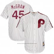 Maglia Baseball Uomo Philadelphia Phillies Tug Mcgraw Bianco Maroon Cooperstown Collection