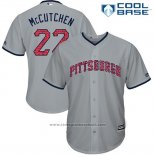 Maglia Baseball Uomo Pittsburgh Pirates 2017 Stelle e Strisce Andrew Mccutchen Grigio Cool Base