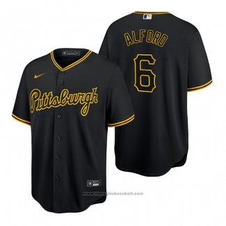 Maglia Baseball Uomo Pittsburgh Pirates Anthony Alford Replica Nero