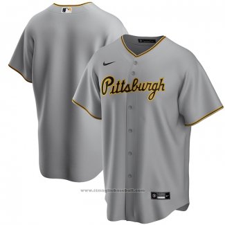 Maglia Baseball Uomo Pittsburgh Pirates Away Replica Grigio