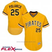 Maglia Baseball Uomo Pittsburgh Pirates Gregory Polanco Autentico Collection Or Flex Base