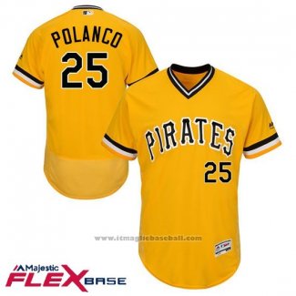 Maglia Baseball Uomo Pittsburgh Pirates Gregory Polanco Autentico Collection Or Flex Base