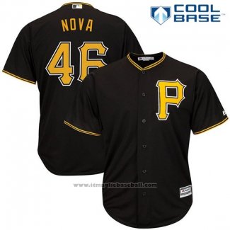 Maglia Baseball Uomo Pittsburgh Pirates Ivan Nova Nero Cool Base