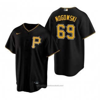 Maglia Baseball Uomo Pittsburgh Pirates John Nogowski Replica Alternato Nero