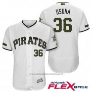 Maglia Baseball Uomo Pittsburgh Pirates Jose Osuna Bianco 2018 Home Alternato Flex Base