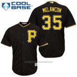 Maglia Baseball Uomo Pittsburgh Pirates Mark Melancon 35 Nero Alternato Cool Base